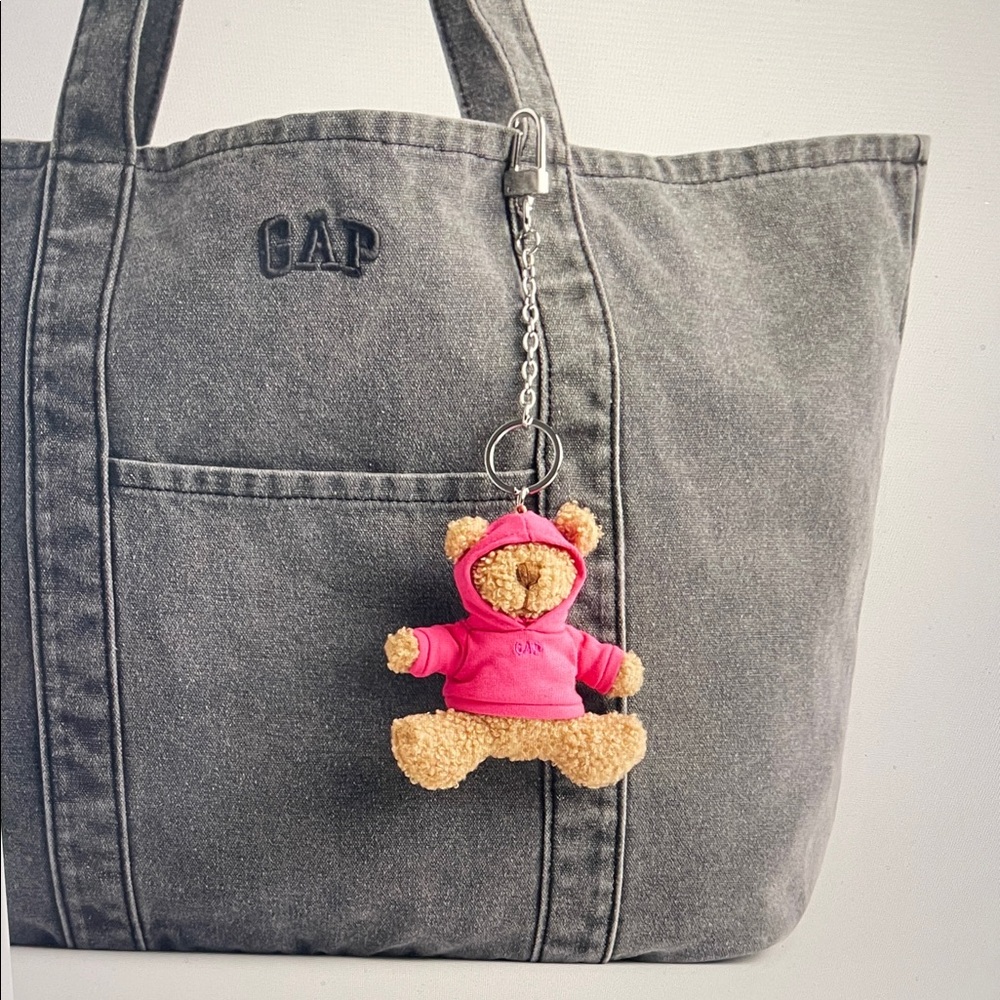 NWT GAP Pink Brannan Bear Keychain / Bag Charm